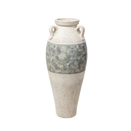 Vase décoratif en céramique pour aménagement intérieur - 30 x 15 x 45