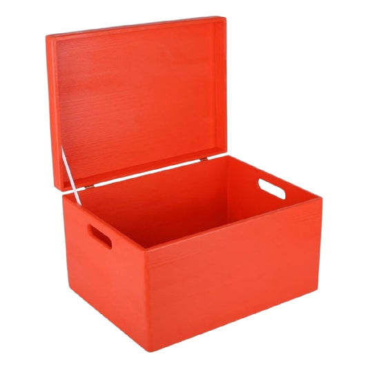 Boîte de rangement en bois avec couvercle pour le stockage - 30 x 20 x 15